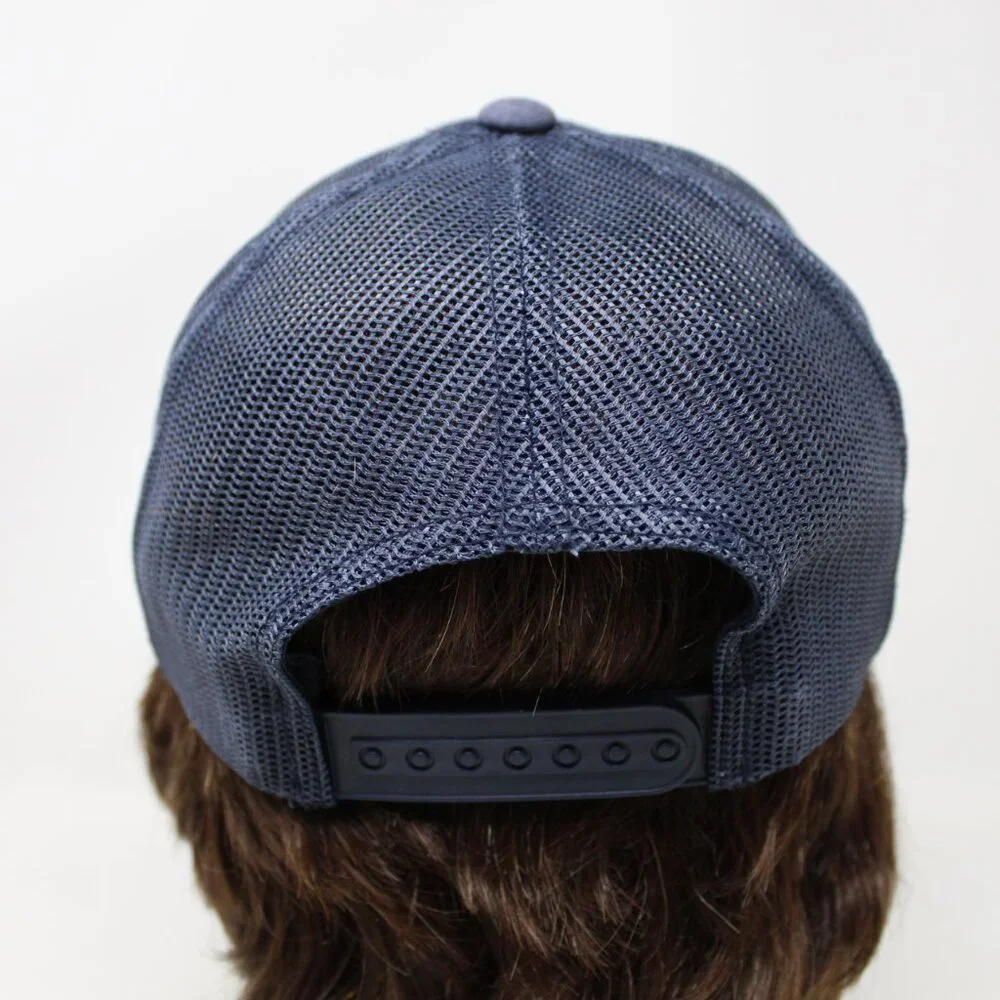 Travis Mathew Trucker Hat Mens Snapback‎ Blue w/White Specks Mesh Back Golf Cap